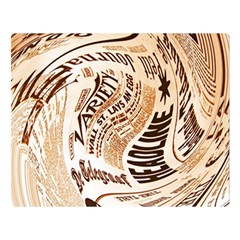 Abstract Newspaper Background Double Sided Flano Blanket (large) 