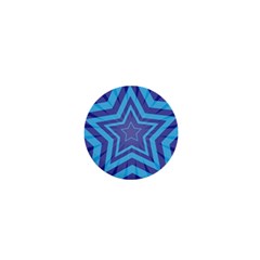 Abstract Starburst Blue Star 1  Mini Magnets by Amaryn4rt