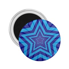 Abstract Starburst Blue Star 2 25  Magnets