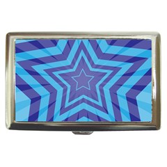 Abstract Starburst Blue Star Cigarette Money Cases