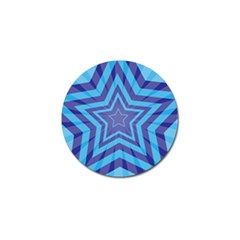 Abstract Starburst Blue Star Golf Ball Marker (4 Pack) by Amaryn4rt