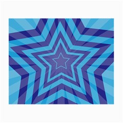 Abstract Starburst Blue Star Small Glasses Cloth by Amaryn4rt