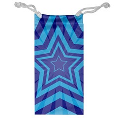 Abstract Starburst Blue Star Jewelry Bag by Amaryn4rt