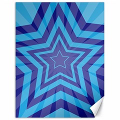 Abstract Starburst Blue Star Canvas 18  X 24  