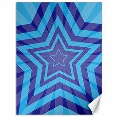 Abstract Starburst Blue Star Canvas 36  X 48   by Amaryn4rt