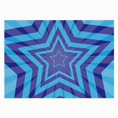 Abstract Starburst Blue Star Large Glasses Cloth