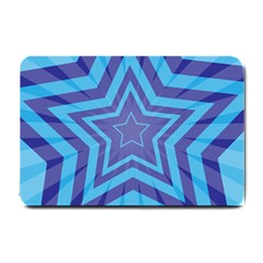 Abstract Starburst Blue Star Small Doormat  by Amaryn4rt