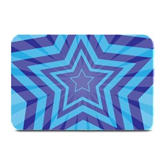 Abstract Starburst Blue Star Plate Mats by Amaryn4rt