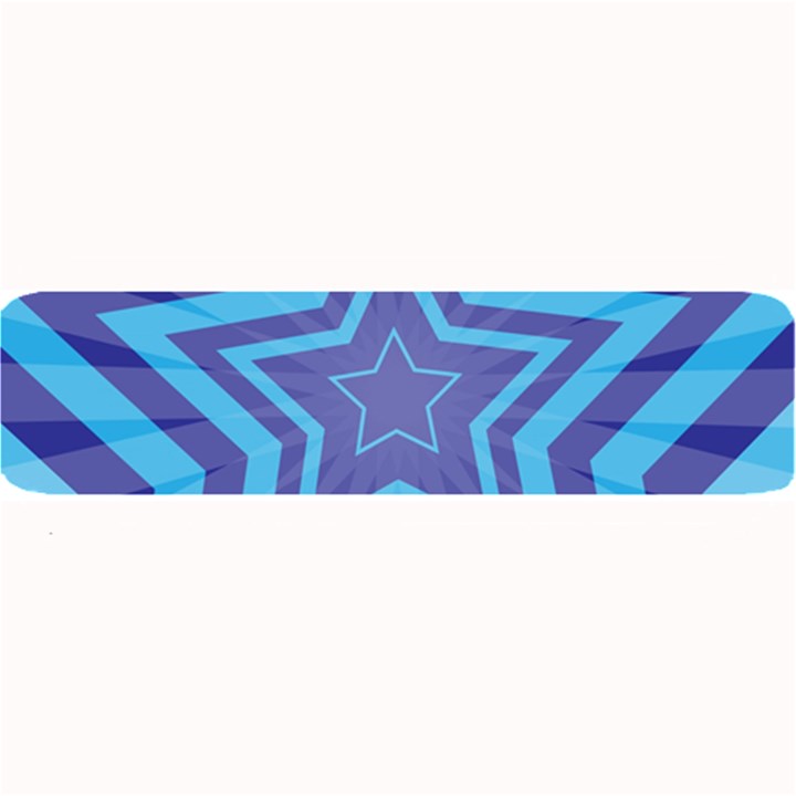 Abstract Starburst Blue Star Large Bar Mats