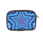 Abstract Starburst Blue Star Coin Purse Back