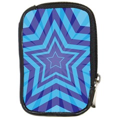 Abstract Starburst Blue Star Compact Camera Cases