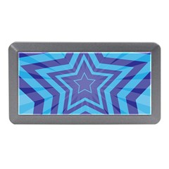 Abstract Starburst Blue Star Memory Card Reader (mini) by Amaryn4rt