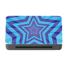 Abstract Starburst Blue Star Memory Card Reader With Cf by Amaryn4rt