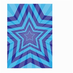 Abstract Starburst Blue Star Large Garden Flag (two Sides)