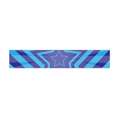 Abstract Starburst Blue Star Flano Scarf (mini) by Amaryn4rt