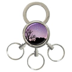 Arches National Park Night 3-ring Key Chains by Amaryn4rt