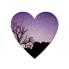 Arches National Park Night Heart Magnet