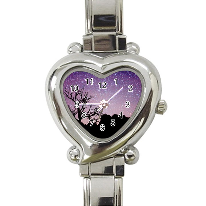 Arches National Park Night Heart Italian Charm Watch