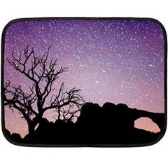 Arches National Park Night Double Sided Fleece Blanket (mini) 