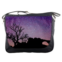 Arches National Park Night Messenger Bags by Amaryn4rt