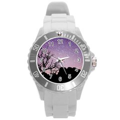 Arches National Park Night Round Plastic Sport Watch (l) by Amaryn4rt