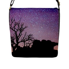 Arches National Park Night Flap Messenger Bag (l)  by Amaryn4rt