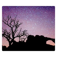 Arches National Park Night Double Sided Flano Blanket (small)  by Amaryn4rt