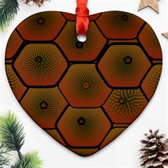 Art Psychedelic Pattern Ornament (heart)