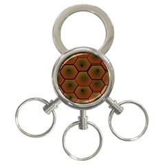 Art Psychedelic Pattern 3-ring Key Chains