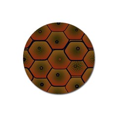 Art Psychedelic Pattern Magnet 3  (round) by Amaryn4rt