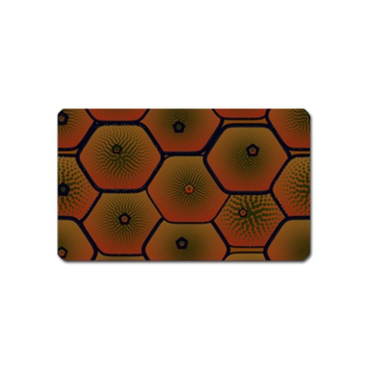 Art Psychedelic Pattern Magnet (Name Card)