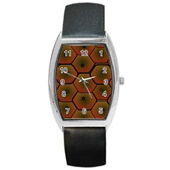 Art Psychedelic Pattern Barrel Style Metal Watch