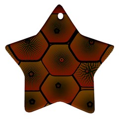 Art Psychedelic Pattern Star Ornament (two Sides)