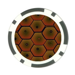 Art Psychedelic Pattern Poker Chip Card Guard