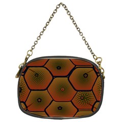 Art Psychedelic Pattern Chain Purses (two Sides) 