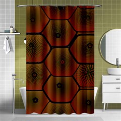 Art Psychedelic Pattern Shower Curtain 48  X 72  (small) 