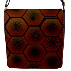 Art Psychedelic Pattern Flap Messenger Bag (s) by Amaryn4rt