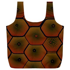 Art Psychedelic Pattern Full Print Recycle Bags (l) 