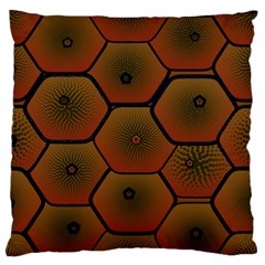 Art Psychedelic Pattern Large Flano Cushion Case (one Side)