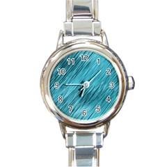 Banner Header Round Italian Charm Watch