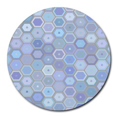 Bee Hive Background Round Mousepads by Amaryn4rt