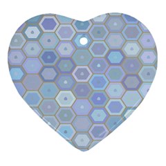 Bee Hive Background Ornament (heart)