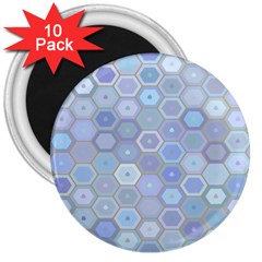 Bee Hive Background 3  Magnets (10 Pack)  by Amaryn4rt