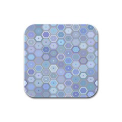 Bee Hive Background Rubber Square Coaster (4 Pack)  by Amaryn4rt