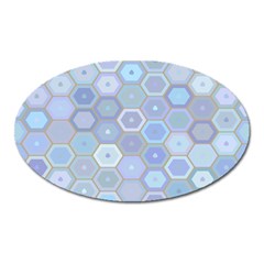 Bee Hive Background Oval Magnet by Amaryn4rt