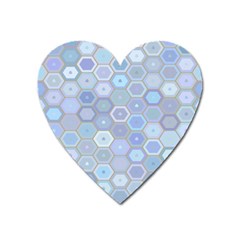 Bee Hive Background Heart Magnet by Amaryn4rt