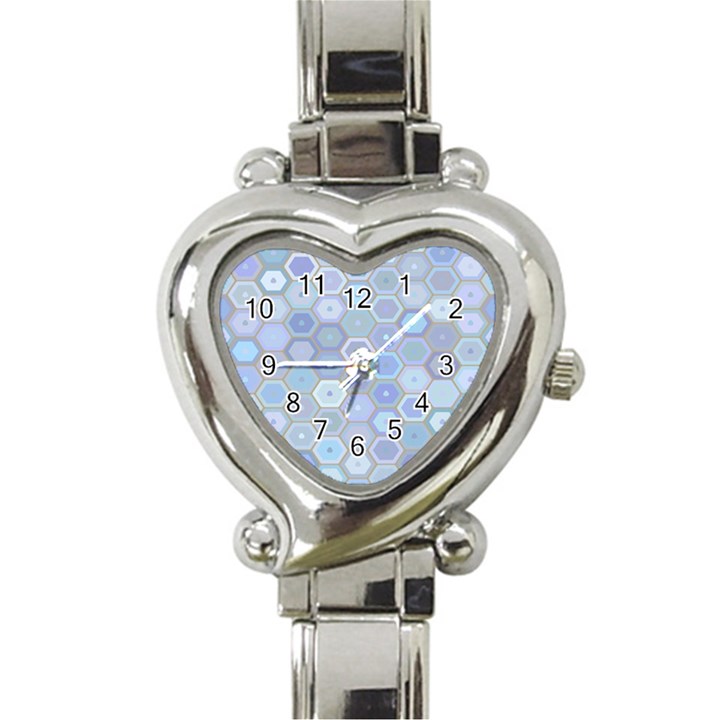 Bee Hive Background Heart Italian Charm Watch