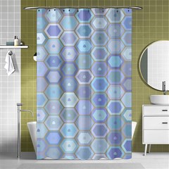 Bee Hive Background Shower Curtain 48  X 72  (small) 