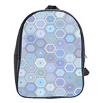 Bee Hive Background School Bags (XL)  Front