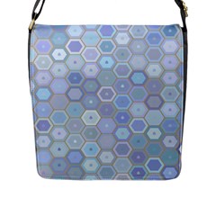 Bee Hive Background Flap Messenger Bag (l)  by Amaryn4rt